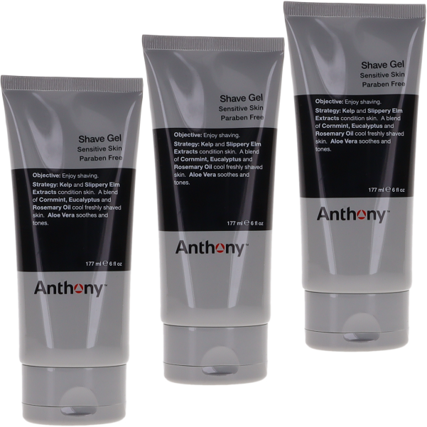 Anthony Anthony (M) Shave Gel 6oz - 3PK