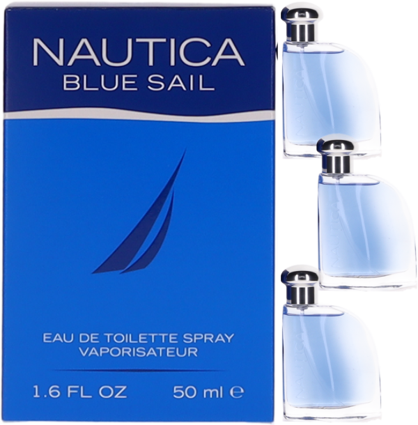 Nautica Blue Sail (M) EDT Spray 1.6oz NIB - 3PK