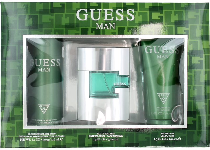 Guess Man (M) Set: EDT 2.5 + Body Spray 6.0 + Shower Gel 6.7