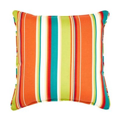 BrylaneHome 16 Sq. Toss Pillow by BrylaneHome in Covert Breeze Outdoor Patio Accent Pillow Cushion