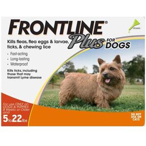 Frontline Plus Small Dogs Up To 22lbs (Orange) 3 Doses