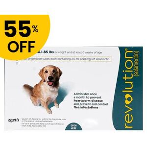 55% Off Revolution Large Dogs 40.1-85lbs (Green) 6 Doses