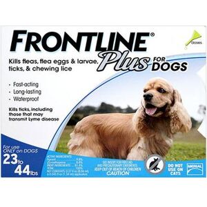 Frontline Plus Medium Dogs 23-44 Lbs (Blue) 3 Doses