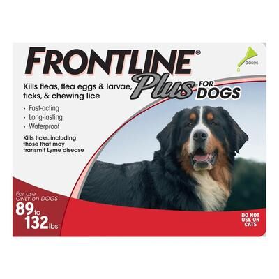 Frontline Plus Extra Large Dogs Over 89 Lbs (Red) 6 Doses