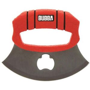 Bubba Blade Ulu Knife & Bottle Opener On Sheath Stainless Steel Red/Black Handle 1989606