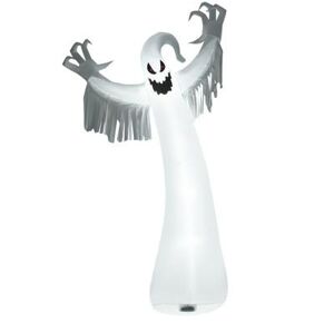 Costway 12 Feet Halloween Inflatable Spooky Ghost with Blower and LED Lights