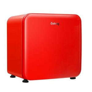 Costway 1.6 Cubic Feet Compact Refrigerator with Reversible Door-Red