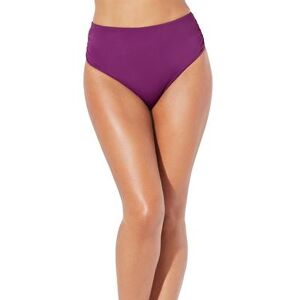 Plus Size Women's Shirred Swim Brief by Swimsuits For All in Spice (Size 20)