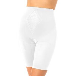 Rago Plus Size Women's Firm Control Thigh Slimmer by Rago in White (Size 30) Body Shaper