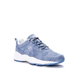 Wide Width Women's Stability Fly Sneakers by Propet in Denim White (Size 10 1/2 W)