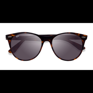 Ray-Ban Unisex s round Tortoise On Transparent Brown Acetate Prescription sunglasses - Eyebuydirect s Ray-Ban RB2185