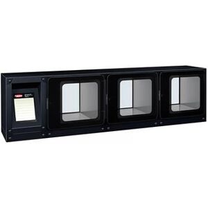 "Hatco F2G-32-A 6 Compartment Countertop Heated Food Locker - 61""W x 14 5/8""D x 31 2/3""H, 120v, Black"