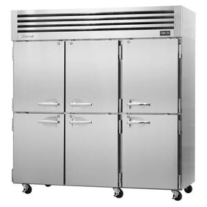 Turbo Air "Turbo Air PRO-77-6F-N 78"" Three Section Reach In Freezer, (6) Solid Doors, 115v, 6 Solid Half Doors, Silver"