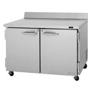 Turbo Air "Turbo Air PWF-48-N 48 1/4""W Worktop Freezer w/ (2) Sections & (2) Doors, 115v, 2 Sections, 115 V, Silver"