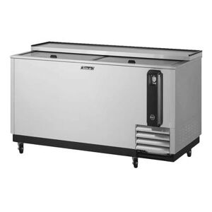 Turbo Air "Turbo Air TBC-65SD-N6 65"" Forced Air Bottle Cooler - Holds (528) 12 oz Bottles, Stainless Interior, 115v, Silver"