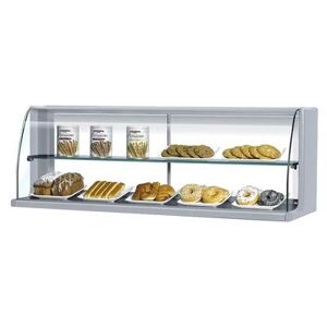 Turbo Air "Turbo Air TOMD-75HS 75 5/8"" High Top Dry Display Case for TOM-75S/L, Stainless Steel, Silver"