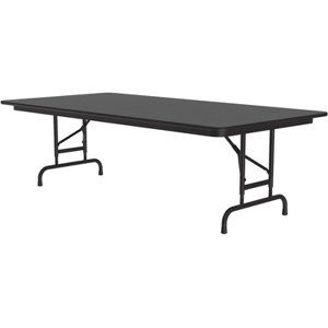 "Correll CFA3672PX 07 72"" Rectangular Folding Table w/ Black Granite Top, 32""H"