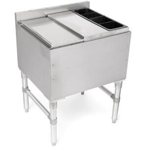 "John Boos UBIB-1830-CP10-X 30"" Underbar Ice Bin/Cocktail Unit w/ 10 Circuit Cold Plate - 18""D x 32 1/2""H, Stainless, Stainless Steel"