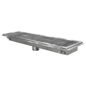 "John Boos FTSG-1236 Floor Trough w/ Mounting Flange & Removable Subway Grate, 12"" x 36"", Stainless Steel"