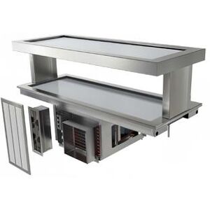 "Delfield N8242-2FTP 41 7/10"" Recessed Frost/Hot Top w/ Built In Compressor, 115v, Stainless Steel"