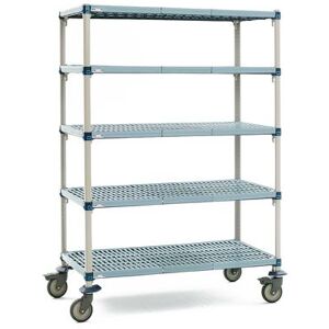 5Q357EG3 MetroMax Q Epoxy Coated Wire Shelf Kit - Mobile, 48""W x 18""D x 80""H, 4 Tier, Green"