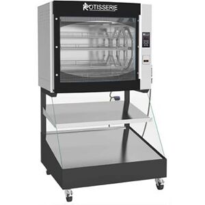 "Rotisol USA 8.720I2LSP8 43"" Combination Roti-Roaster Rotisserie on Self Service Hot Food Display - 2 Shelves, 208-240v/3ph, Black"