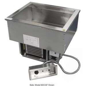 Delfield N8669P Drop-In Hot/Cold Food Well w/ (5) Full Size Pan Capacity, 120-240v/1ph, 5-Pan, Stainless Steel