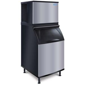 Koolaire KDT0500W/K570 533 lb Full Cube Commercial Ice Machine w/ Bin - 532 lb Storage, Water Cooled, 115v, Black