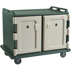 Cambro MDC1520S20192 20 Tray Ambient Meal Delivery Cart, Green