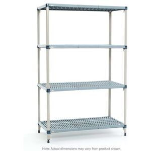 Q416G3 MetroMax Q Polymer Louvered Shelf Kit - 24""W x 21""D x 63""H, Blue"