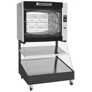 "Rotisol USA 8.720IF2LSP8 43"" Combination Roti-Roaster Rotisserie on Self Service Hot Food Display - 2 Shelves, 208-240v/3ph, Black"