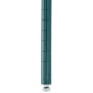 Metro 74PK3 74 1/2"" Super Erecta Shelving Post w/ 2"" Number Increments, Epoxy Coated, Green"