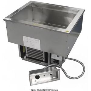 Delfield N8643P Drop-In Hot/Cold Food Well w/ (3) Full Size Pan Capacity, 120-240v/1ph, Stainless Steel