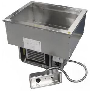 Delfield N8681P Drop-In Hot/Cold Food Well w/ (6) Full Size Pan Capacity, 120-240v/1ph, 6-Pan, Stainless Steel