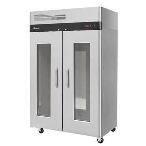 Turbo Air M3H47-2-G Full Height Insulated Mobile Heated Cabinet w/ (6) Shelves, 115v, 2 Glass Doors, Stainless Steel