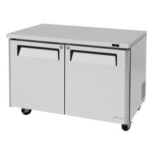 Turbo Air "Turbo Air MUF-48-N 48 1/4"" W Undercounter Freezer w/ (2) Section & (2) Door, 115v, Silver"