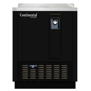 Continental "Continental CBC24 24"" Forced Air Bottle Cooler - Holds (108) 12 oz Bottles, Black, 115v"