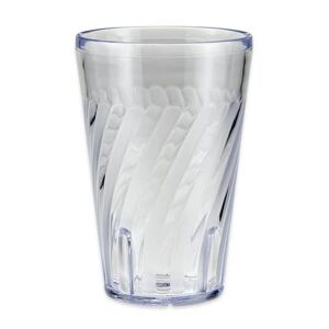 GET 2216-1-CL Tahiti 16 oz Clear Textured Plastic Tumbler