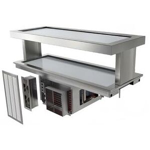 "Delfield N8232-2FTP 31 6/10"" Recessed Frost/Hot Top w/ Built In Compressor, 115v, Stainless Steel"