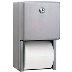 Bobrick B-2888 Surface-Mounted Multi-Roll Toilet Tissue Dispenser, Stainless, Silver