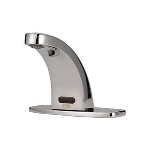 "Zurn Industries Z6936-CP4 Deck Mount Battery Sensor Faucet w/ 0.5 gpm Aerator - 4"" Plate, Chrome"