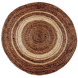 Flash Furniture RC-JR-2045-12-48-GG 4' Round Braided Area Rug - Natural Fiber Jute, Brown