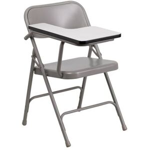 Flash Furniture HF-309AST-RT-GG Folding Chair w/ Right Tablet Arm - Steel, Beige, Black