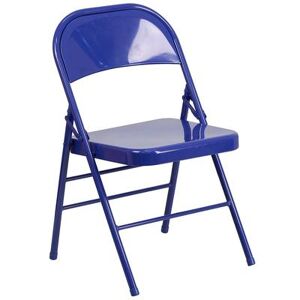 Flash Furniture HF3-BLUE-GG Steel Folding Chair - Blue