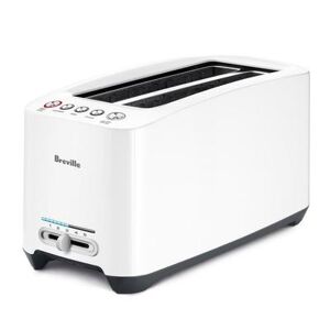 Breville BTA630XL 4 Slice Lift and Look Touch Toaster w/ Long Slots - Plastic, Arctic White