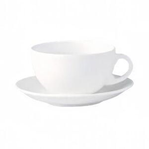 Oneida L5800000560 11 1/2 oz Verge Cappuccino Cup - Porcelain, Warm White