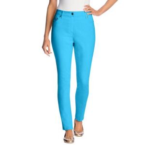 Woman Within Plus Size Women's Stretch Slim Jean by Woman Within in Paradise Blue (Size 18 T)