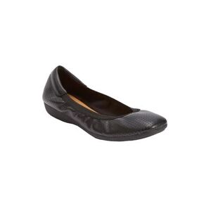 Comfortview Extra Wide Width Women's The Everleigh Flat by Comfortview in Black (Size 9 WW)
