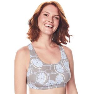 Leading Lady Plus Size Women's Serena Low-Impact Wireless Active Bra 0514 by Leading Lady in Citrus (Size 38 B/C/D)