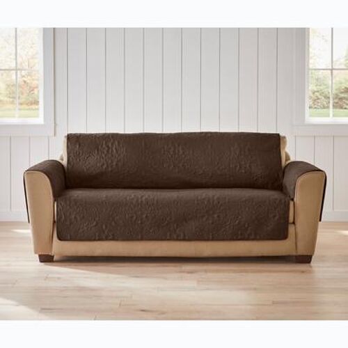 BrylaneHome Pinsonic Sofa Pet Protector by BrylaneHome in Chocolate Furniture Cover